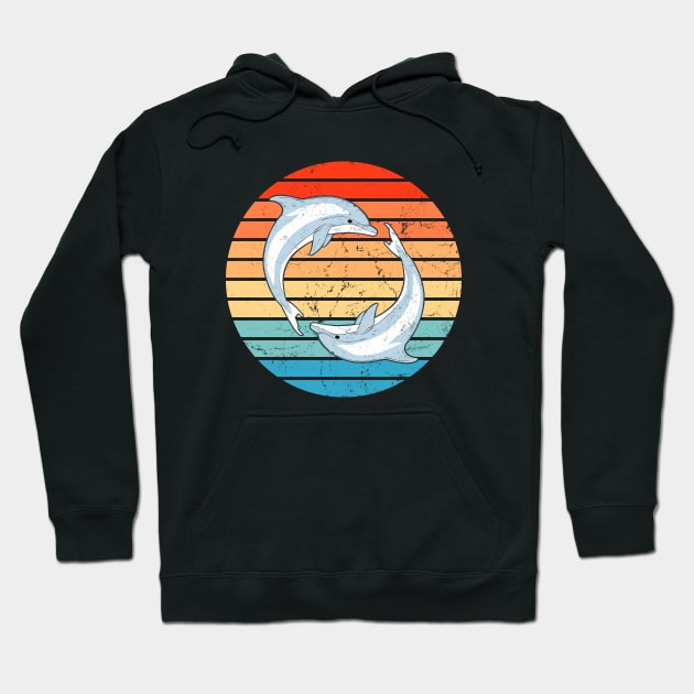 Twin dolphins Hoodie by NicGrayTees